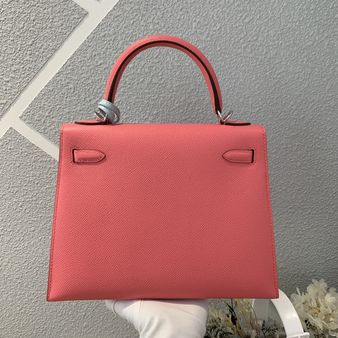 에르메스 켈리백25 립스틱 은장 앱송